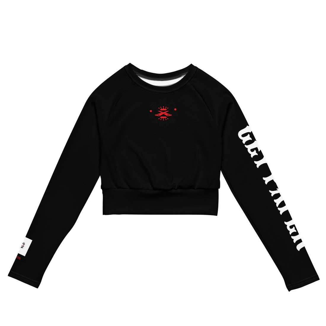 Long sleeve crop- Black Out